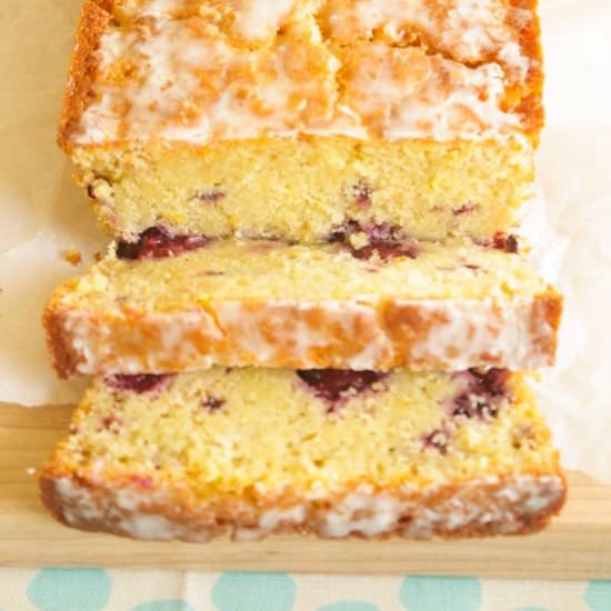 Meyer Lemon-Blackberry Loaf Cake