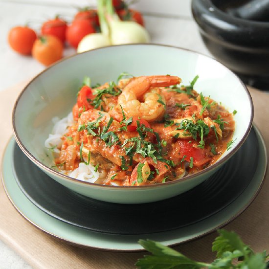 Spicy Shrimp and Fish Stew