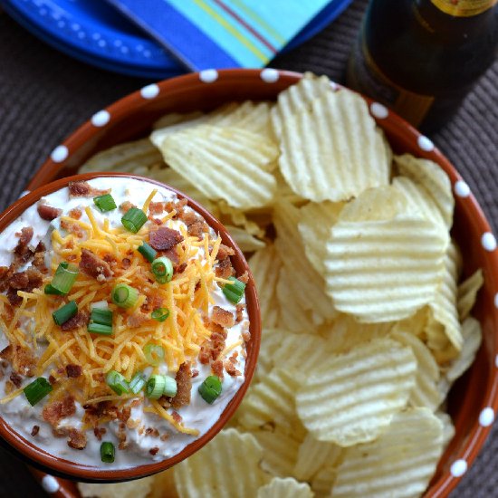 Loaded Baked Potato Chip Dip