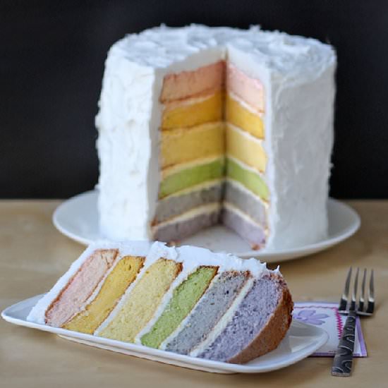 Rainbow Layer Cake