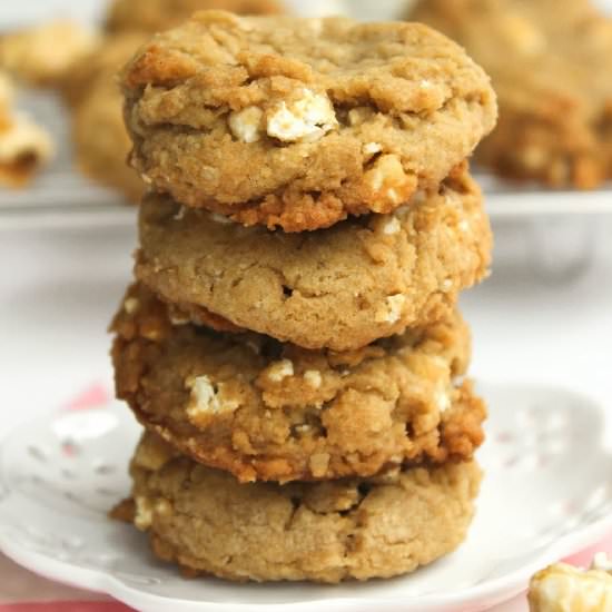 Caramel Popcorn Cookies