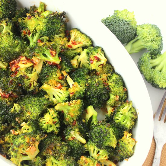 Roasted broccoli with a kick