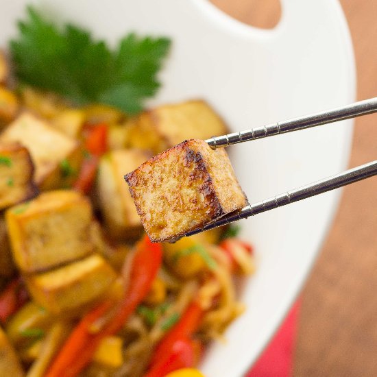 Easy Marinated Baked Tofu