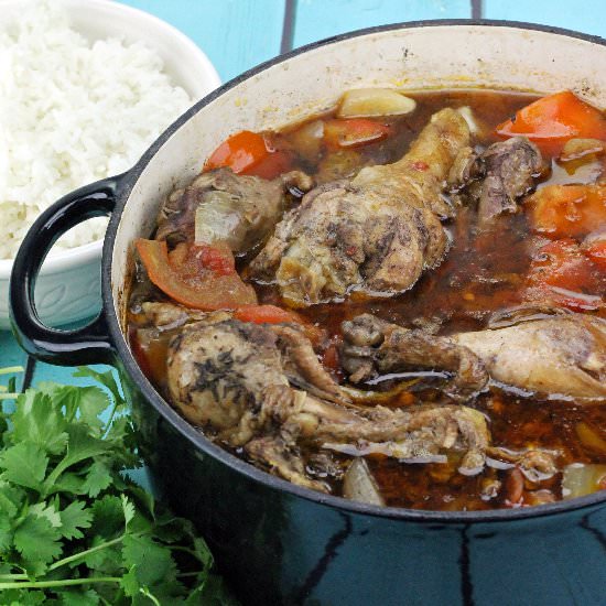 Braised Caribbean Chicken