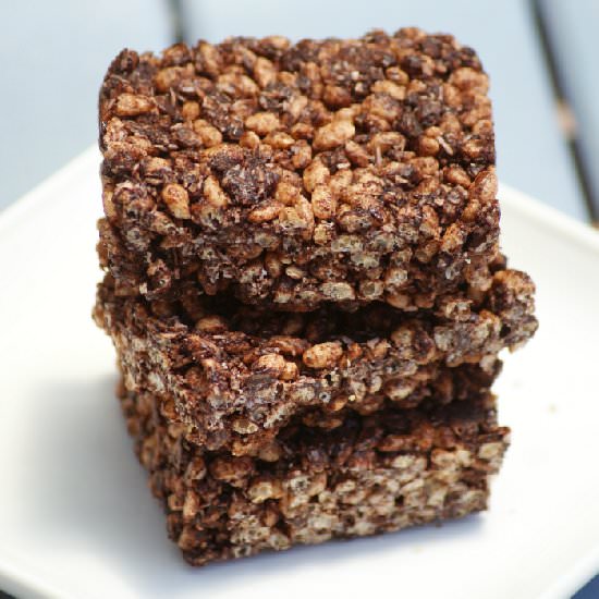 Healthy Chocolate Crackle Slice