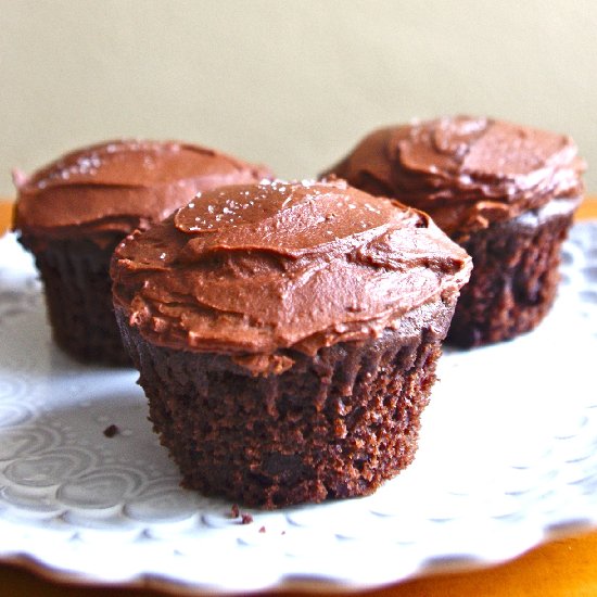 Guinness Triple Chocolate Cupcakes