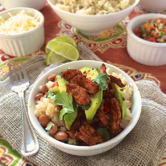 Naked Chicken Burrito Bowls