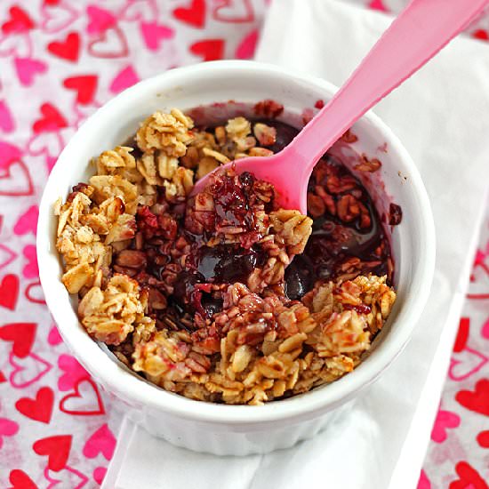 Chocolate Cherry Crisp