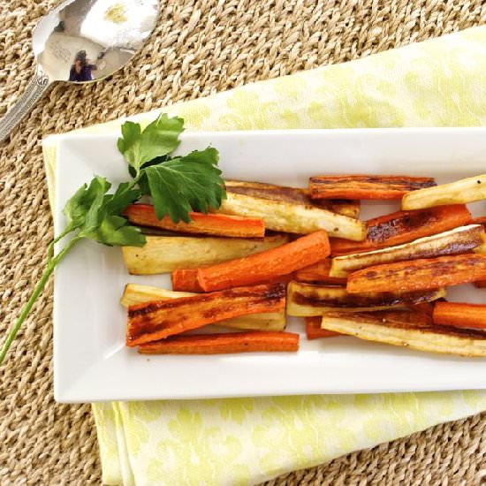 Maple Roasted Carrot&Parsnip Fries