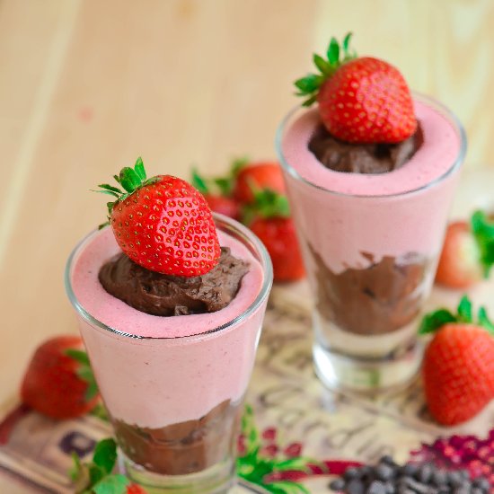 Chocolate & Strawberry Mousse