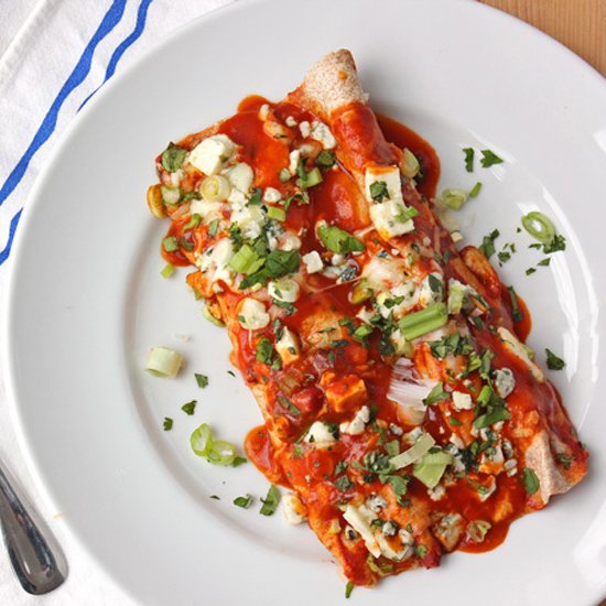 Spicy Buffalo Chicken Enchiladas