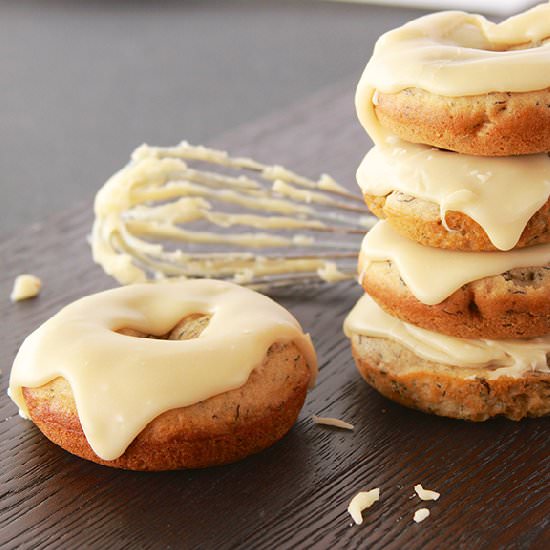 Baked Banana Bread Donuts