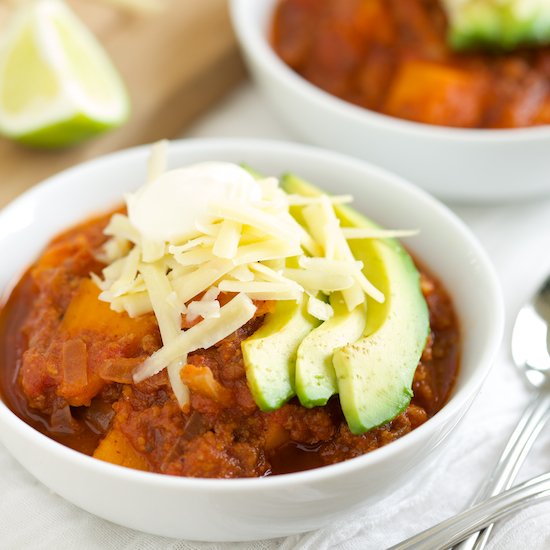 Crockpot Sweet Potato Chili