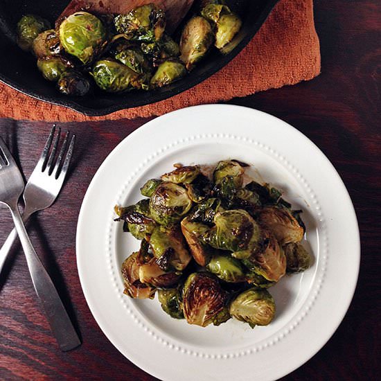 Baslamic Roasted Brussels Sprouts