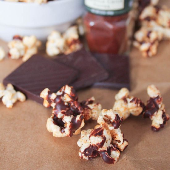 Dark Chocolate Chipotle Popcorn