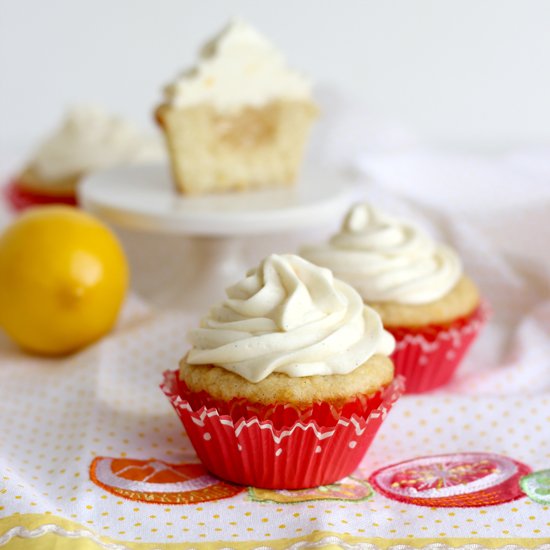 Triple Lemon Cupcakes