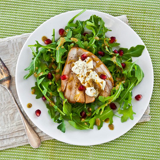 Winter Salad with Baked Pears