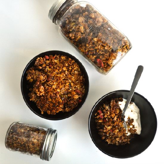 Granola with Cardamom and Pistachio