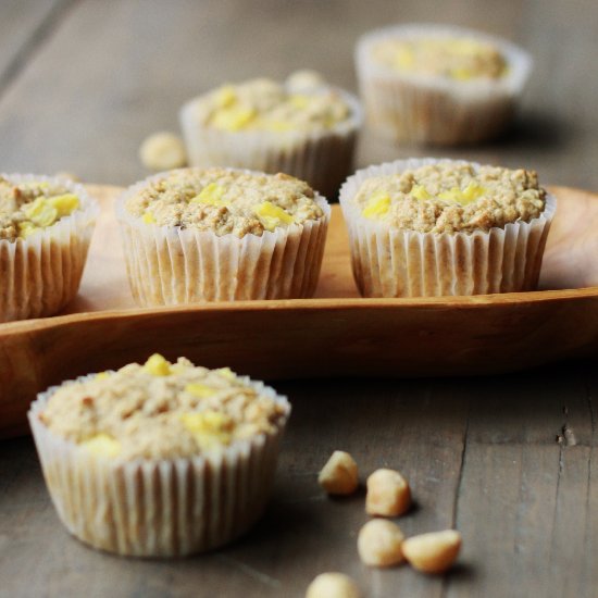 Pineapple Coconut Macadamia Muffins