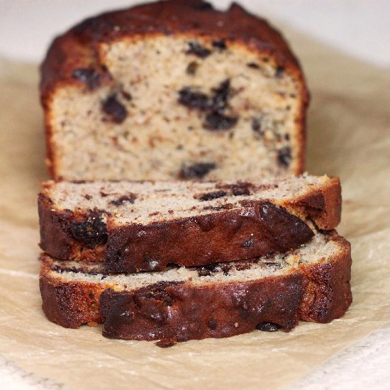 PB & Chocolate Banana Bread