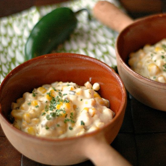 Crockpot Corn and Jalapeno Dip