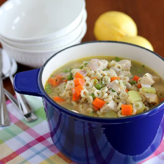 Lemon Dill Chicken Noodle Soup