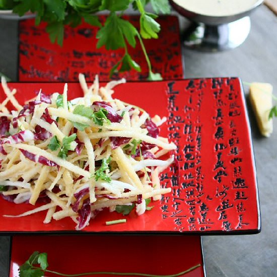 Rutabaga Salad with Tofu Dressing