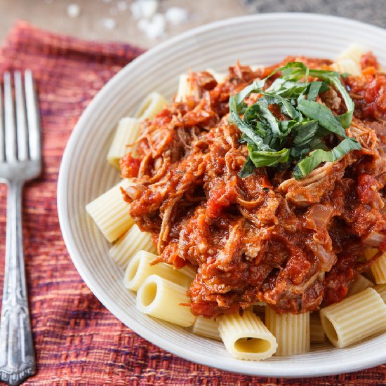 Pasta with Braised Pork Ragu