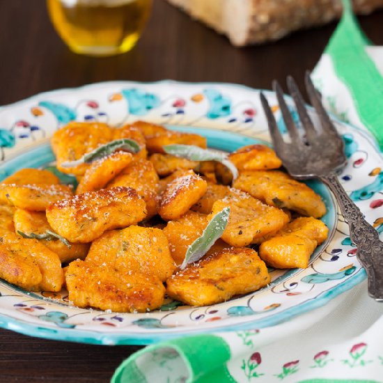 Sweet Potato Gnocchi with Butter