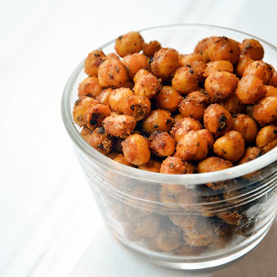 Spicy Baked Chickpeas