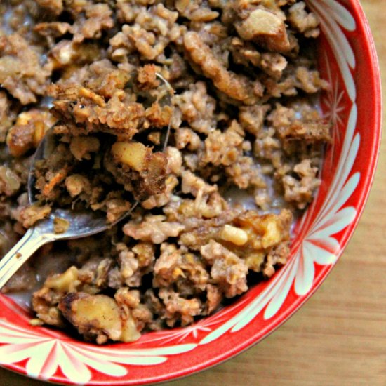 Baked Banana Nut Oatmeal