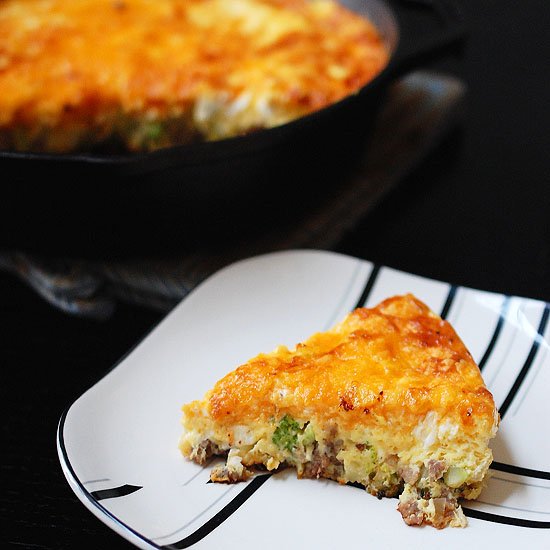 Sausage and Broccoli Frittata