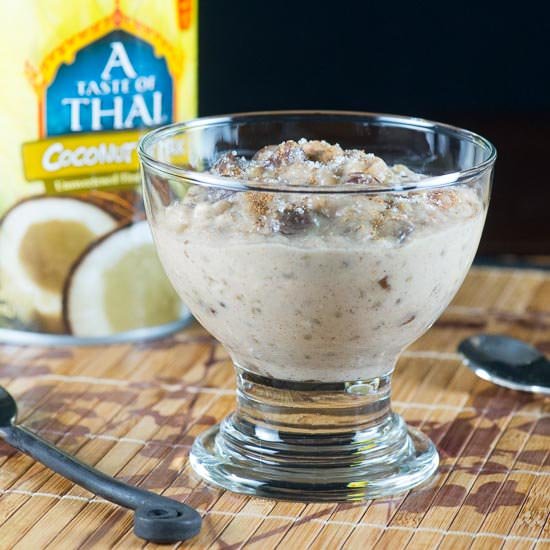 Coconut Raisin Sorghum Pudding