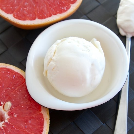 Pink Grapefruit Ice Cream