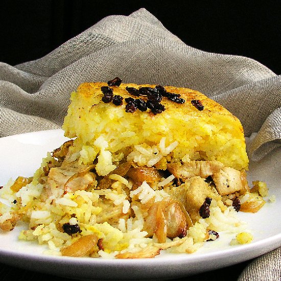 Persian Layered Chicken and Rice