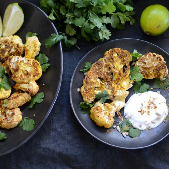 Roasted & Curried Cauliflower