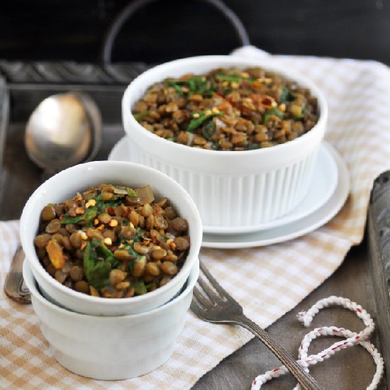 Lentil Spinach Curry