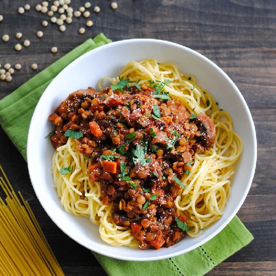 Lentil & Mushroom Ragu