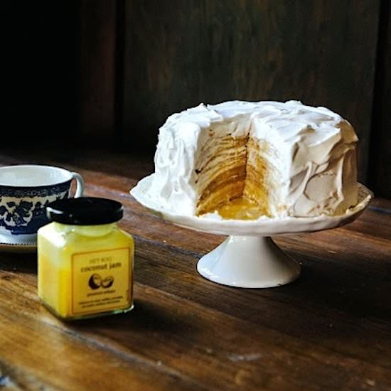 Coconut Cream Crepe Cake