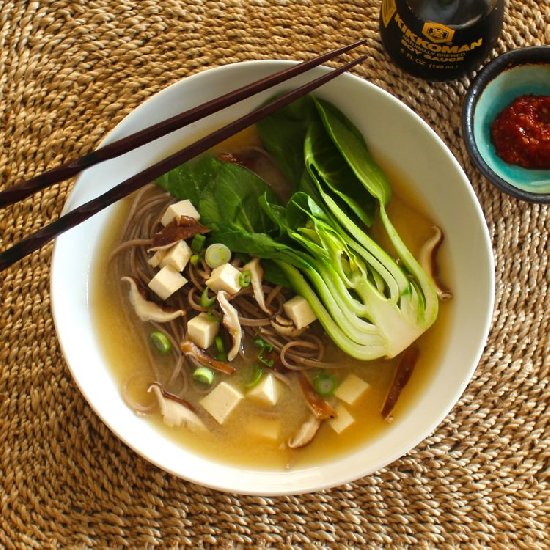 Miso Noodle Bowl with Bok Choy