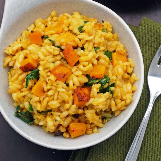 Butternut Squash and Kale Risotto