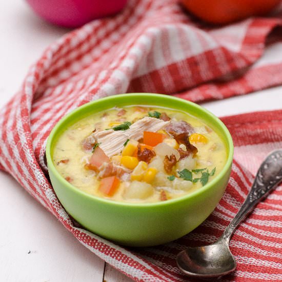 Chicken, Bacon and Corn Chowder