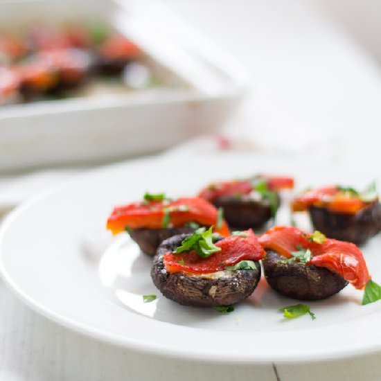 Manchego Stuffed Mushrooms