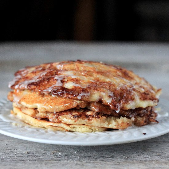 Cinnamon Roll Pancakes