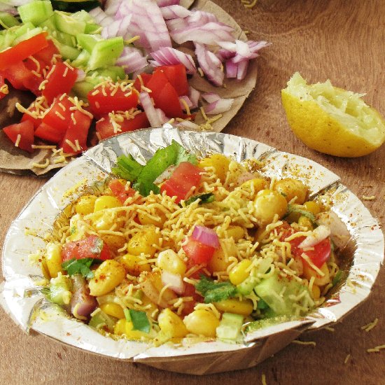 Corn chaat