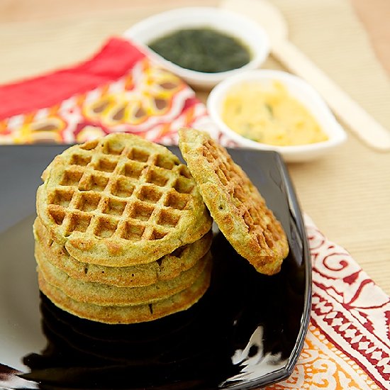 Green Gram Waffles