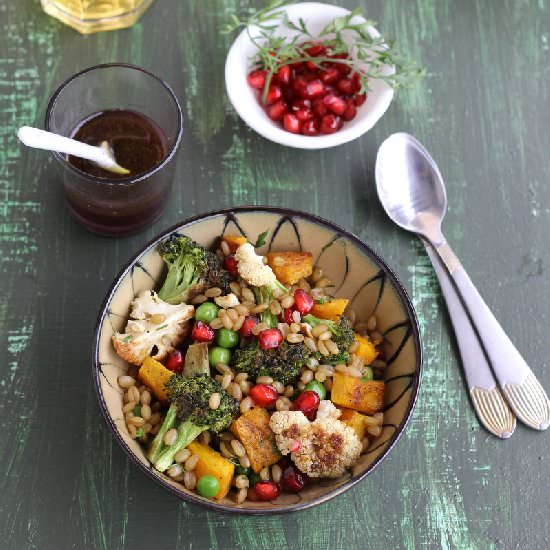 Wheat Berry Salad w/ Winter Veggies