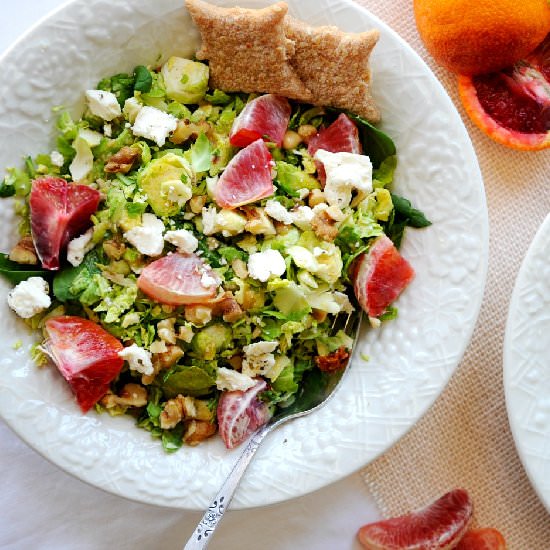 Shredded Brussels Sprouts Salad