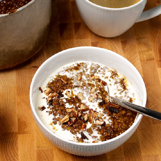 Gingerbread Steel-Cut Oatmeal