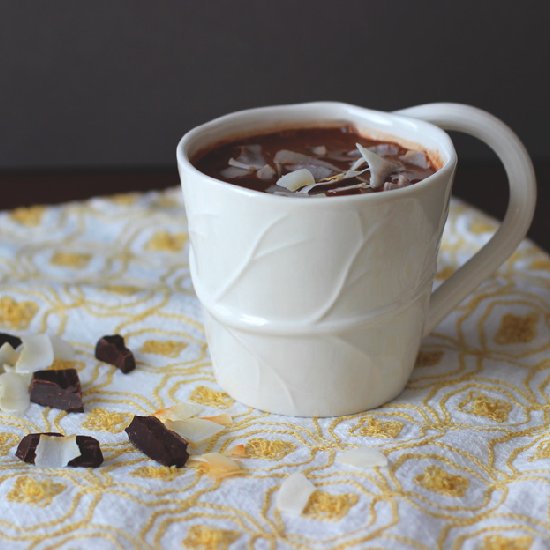 Coconut Almond Hot Chocolate